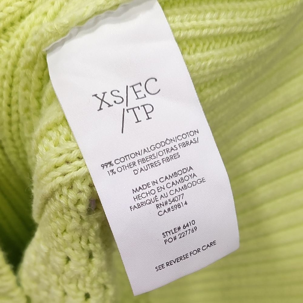 CAbi Lime Green Knit Sweater - Picture 6 of 8